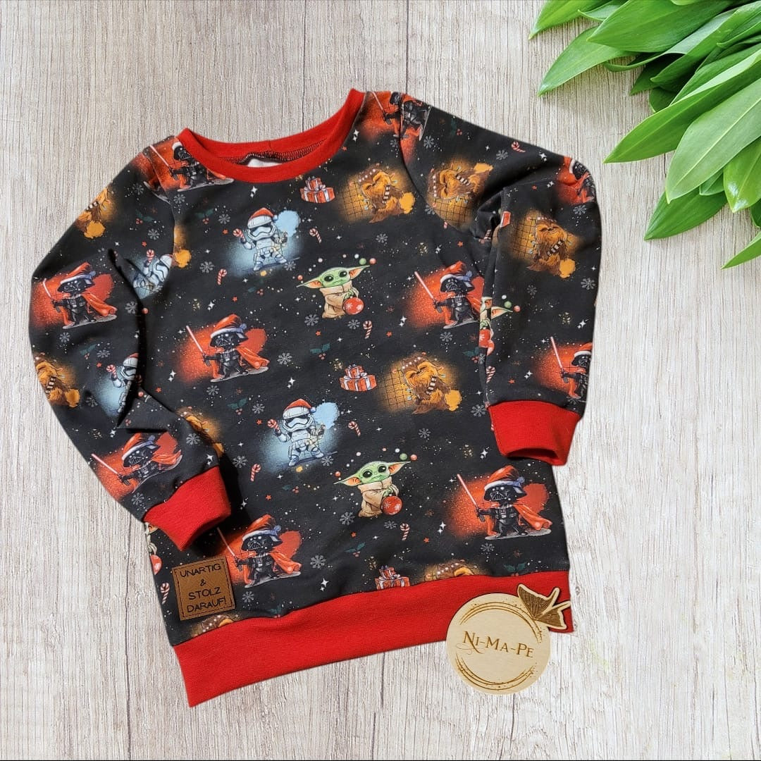 Rest Stoff Sweat VB Weihnachten Sterne 2