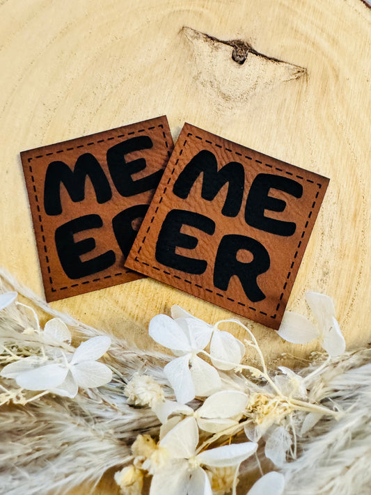 Kunstlederlabel Meer