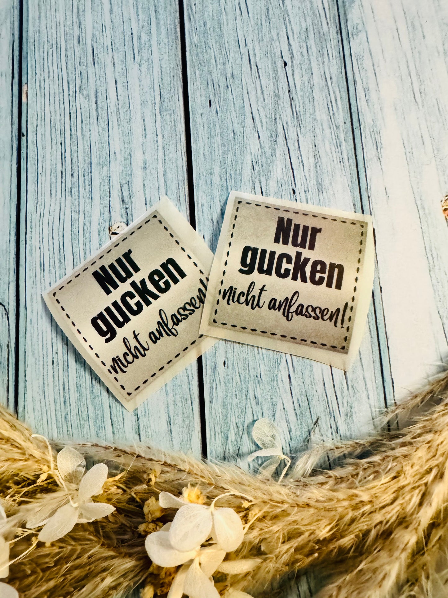 Bügellabel Reflektierend Silber - Nur gucken