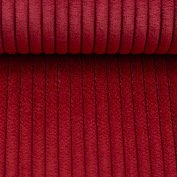 Stoff Wanja Cord-Samt burgundy 638