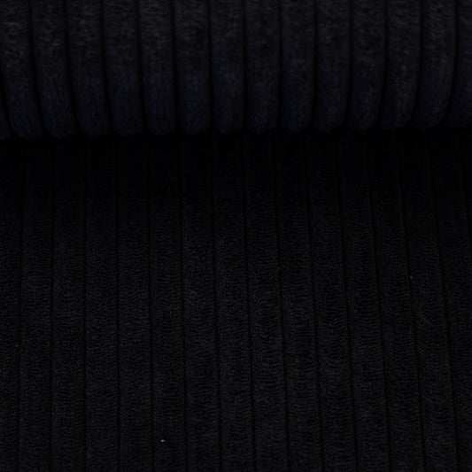 Stoff wanja Cord-Samt Schwarz 299