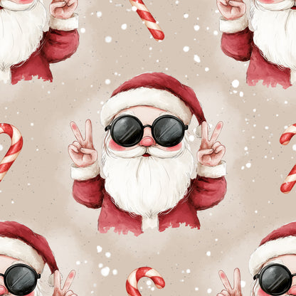 Rest Stoff Sweat VB cooler Weihnachtsmann