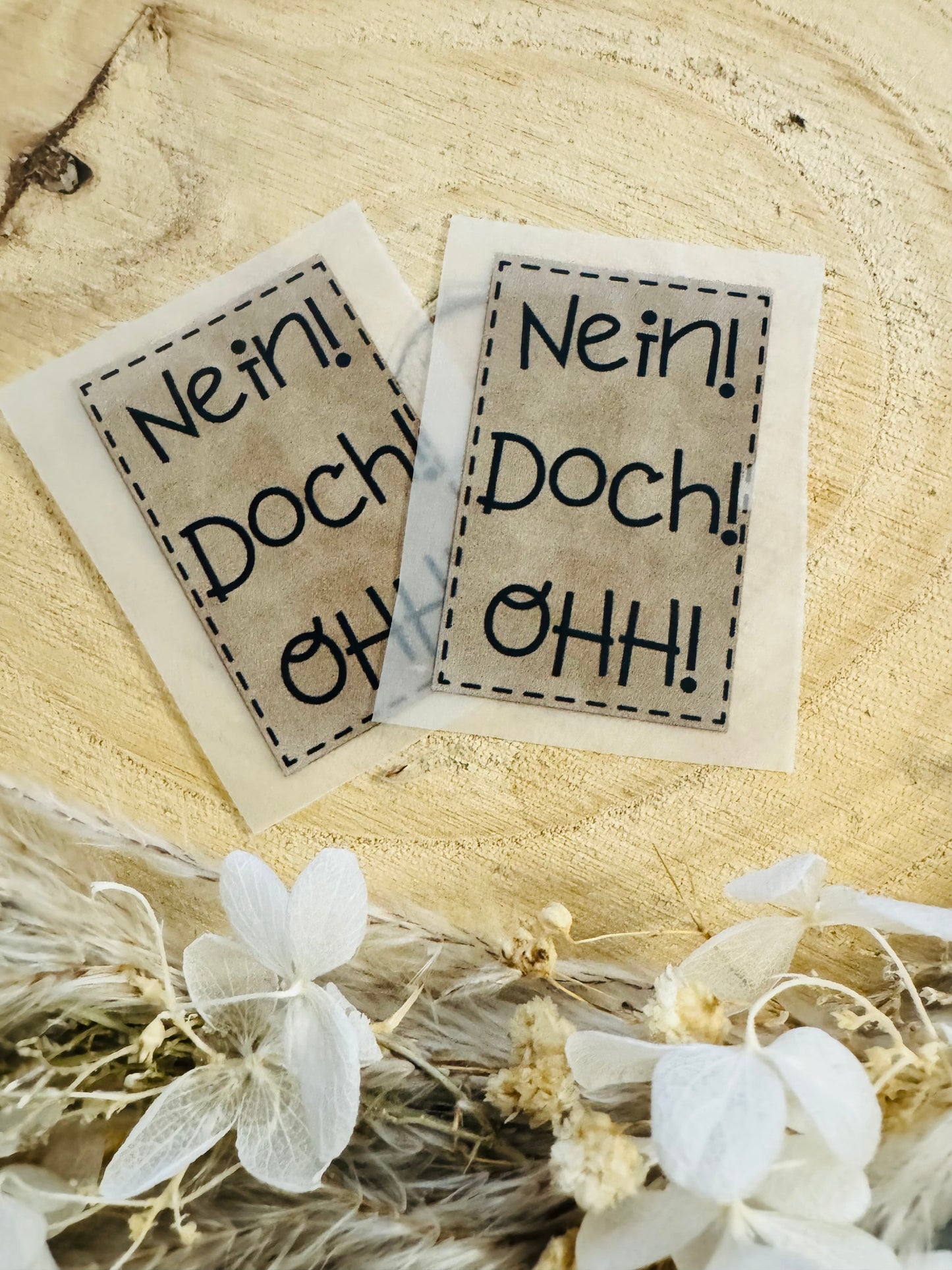 Bügellabel nein, doch!