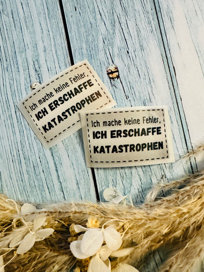 Bügellabel Reflektierend Silber - Katastrophen