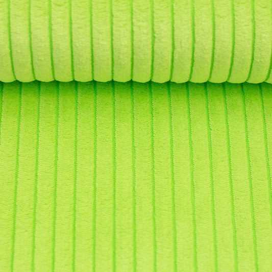 Stoff wanja Cord-Samt Kiwi-grün 602