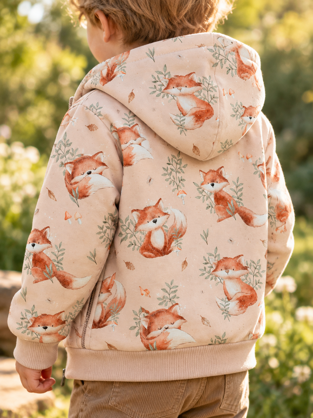 Stoff Softshell Füchse Swafing Ludos Lieblinge