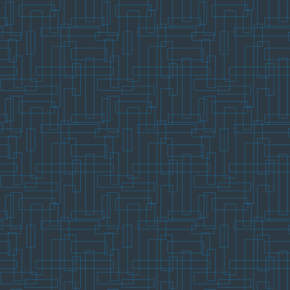 wunderschöner Bio Jersey Stoff im Growi design mit gezeichnetem Leinenmuster auf Marine blauem Hintergrund