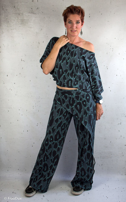 Stoff Sweat Floating Leo by Thorsten Berger Mint