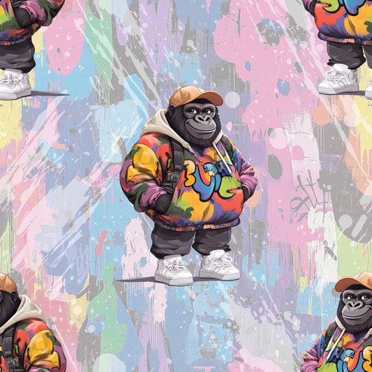 Stoff Cool Gorilla