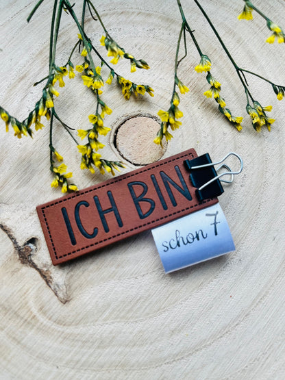 Kunstlederlabel Ich Bin