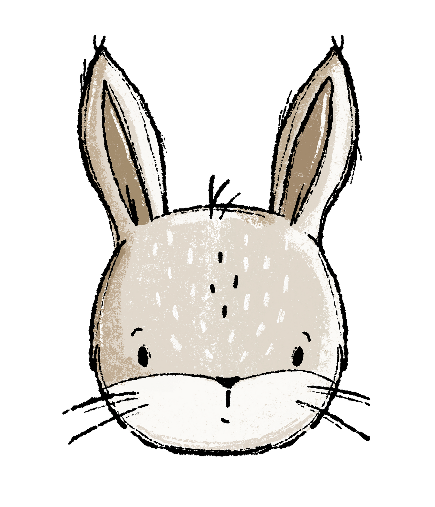 Bügelbild Hase Katzengold Design