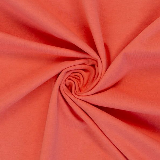 toller Bündchenstoff Variante Swafing Heike Uni Koralle 426