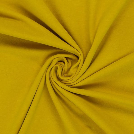 toller Bündchenstoff Variante Swafing Heike Uni Goldgelb 314