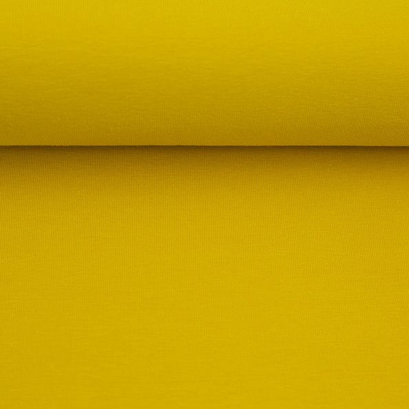 Bündchen Stoff Frühling Heike Swafing Uni Goldgelb 314