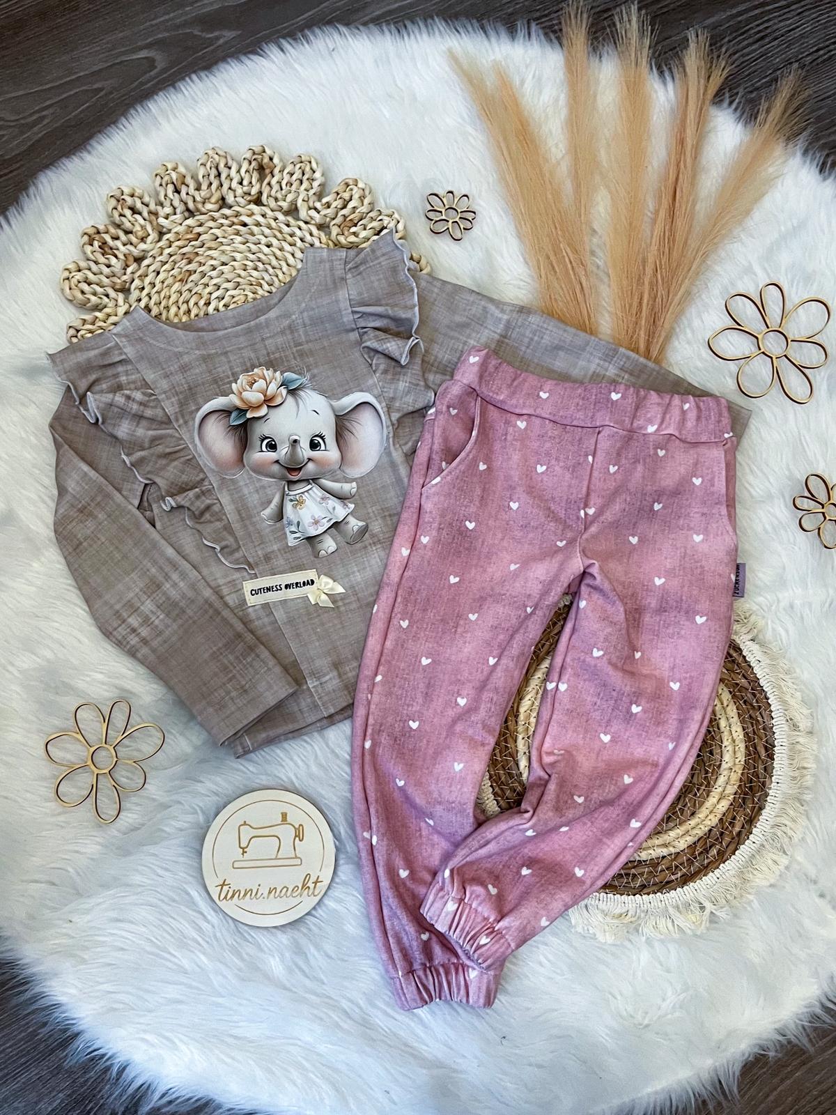 Stoff VB Elefanten Mädchen