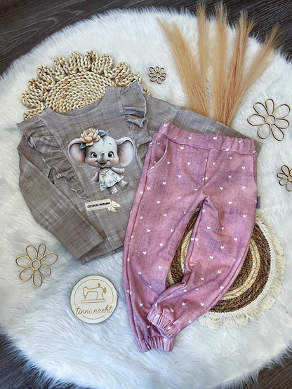 Stoff VB Elefanten Mädchen