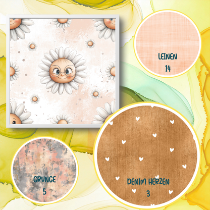 Stoff VB Gänseblümchen