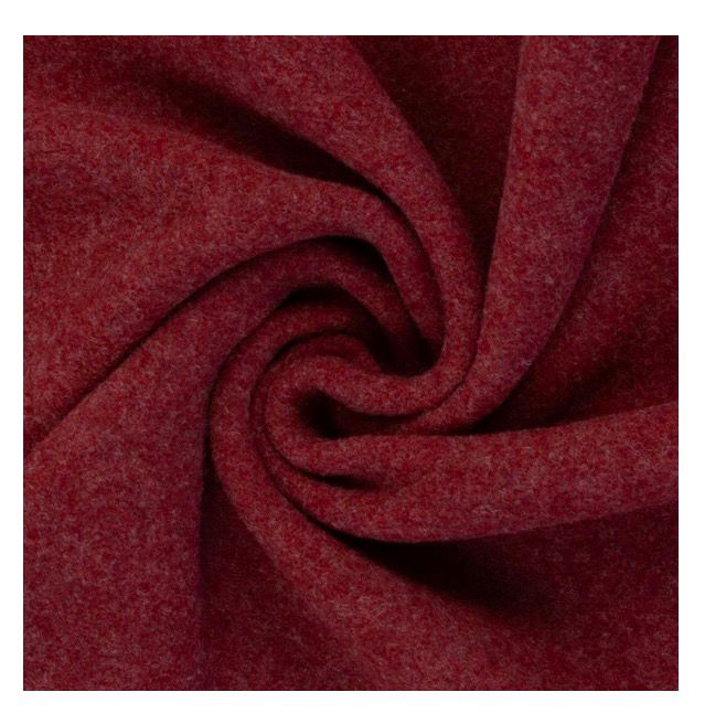 schöner Stoff Merino Fleece Rot Swafing