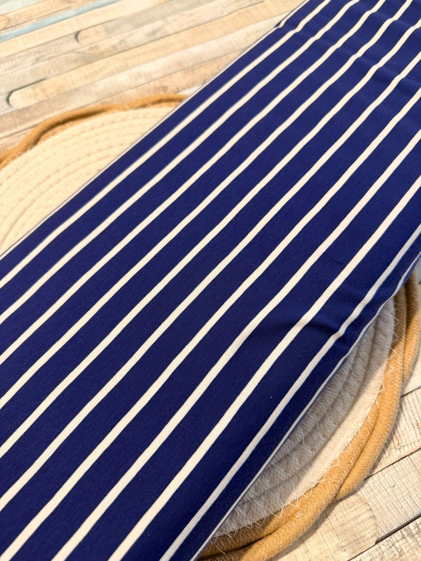 toller Stoff Jersey Streifen Blau Weiß Swafing