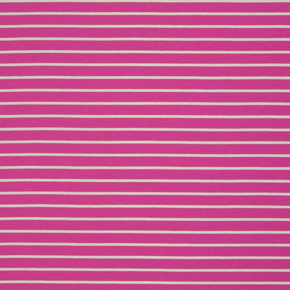 Stoff Jersey Isa Swafing Streifen Pink/Weiß