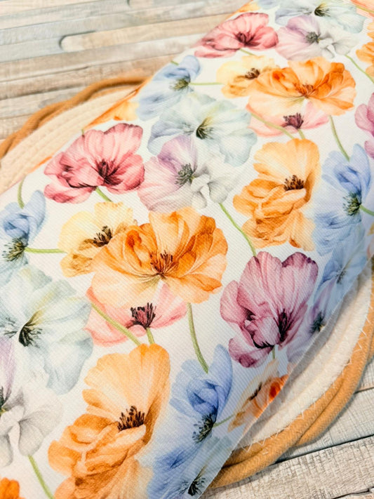 toller Stoff RippJersey Swafing Theo Blumen Aquarellfarben