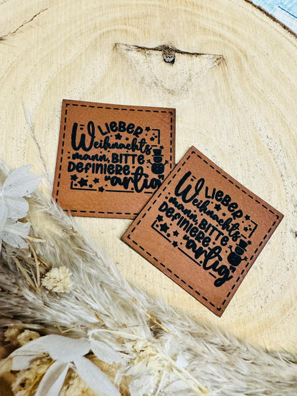 Kunstleder Label Definiere Artig