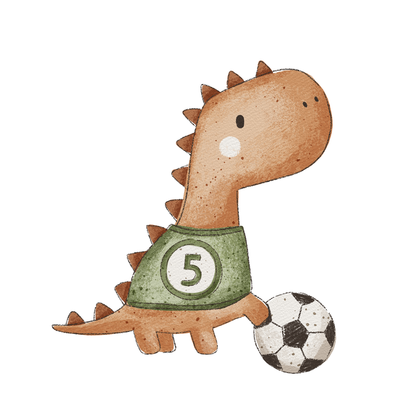 Bügelbild Football Dino 2