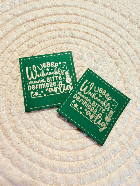 Kunstleder Label Definiere Artig