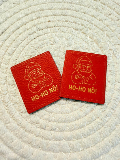 Kunstleder Label Christmas Ho-Ho-NÖ!
