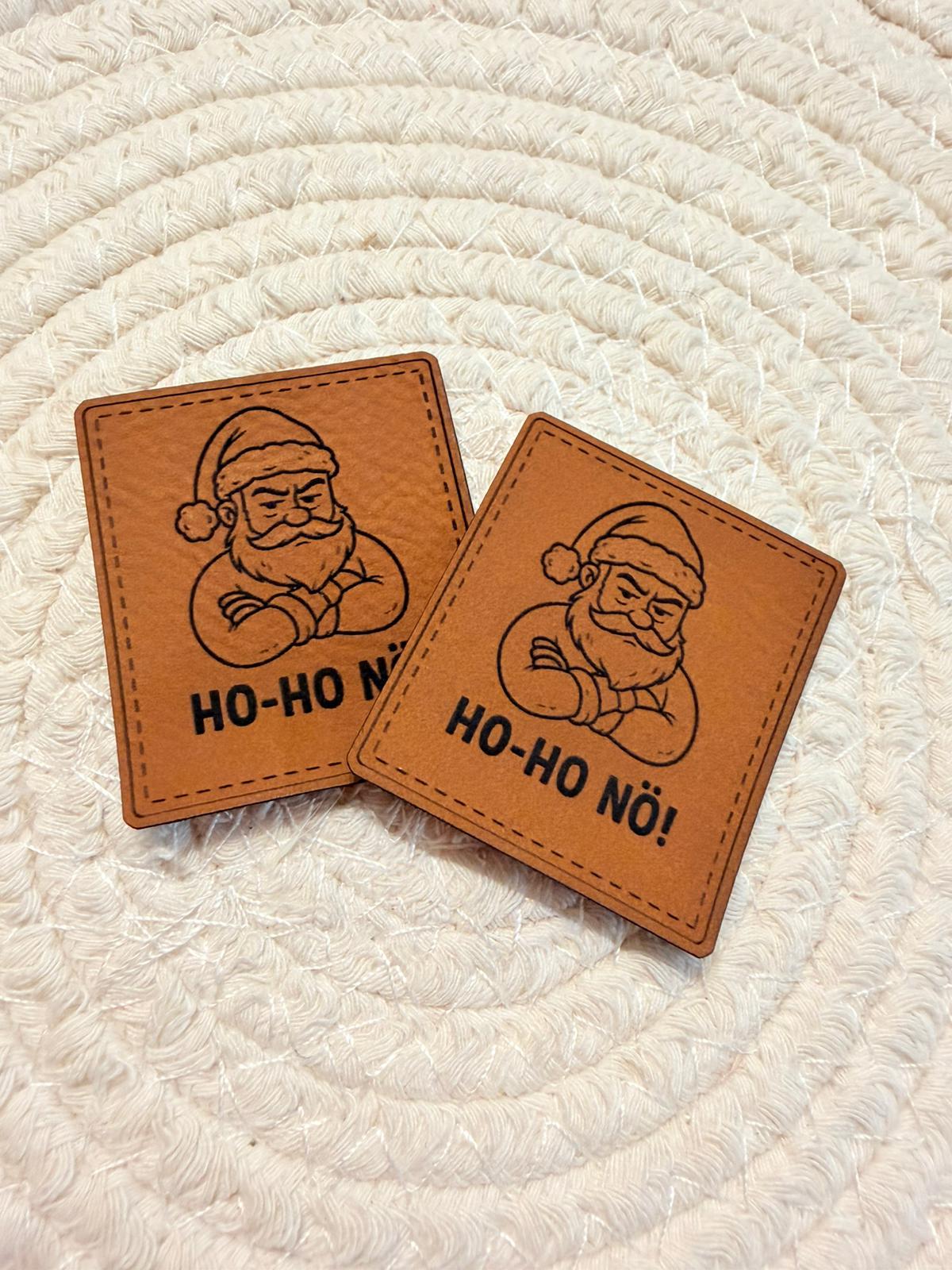 Kunstleder Label Christmas Ho-Ho-NÖ!