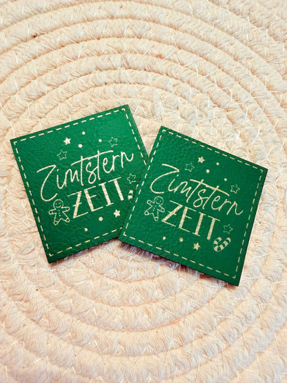 Kunstleder Label ZimtStern Zeit
