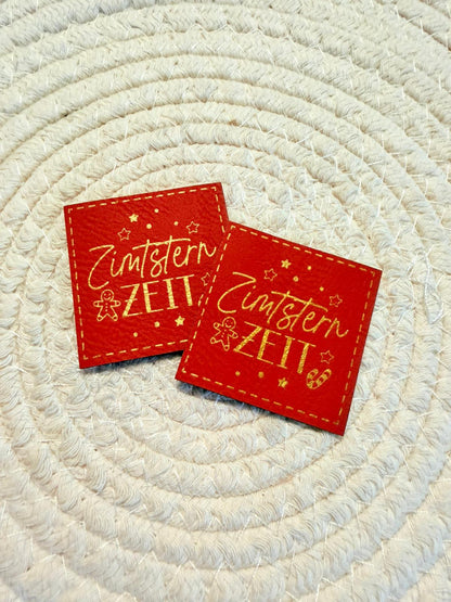 Kunstleder Label ZimtStern Zeit