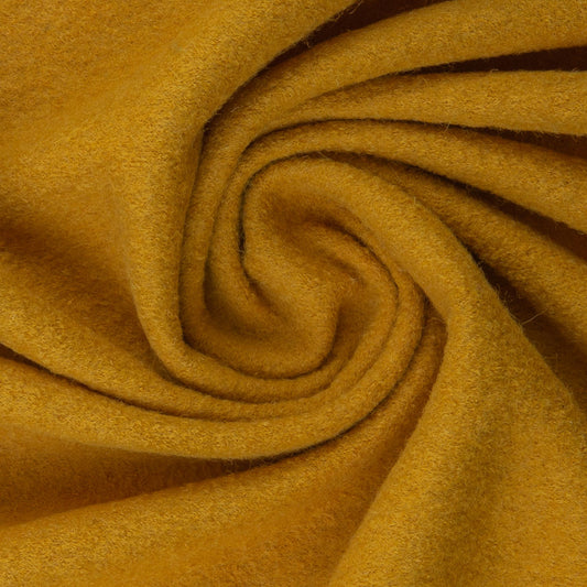 Abbildung Stoff Merinowolle in Farbe Senf