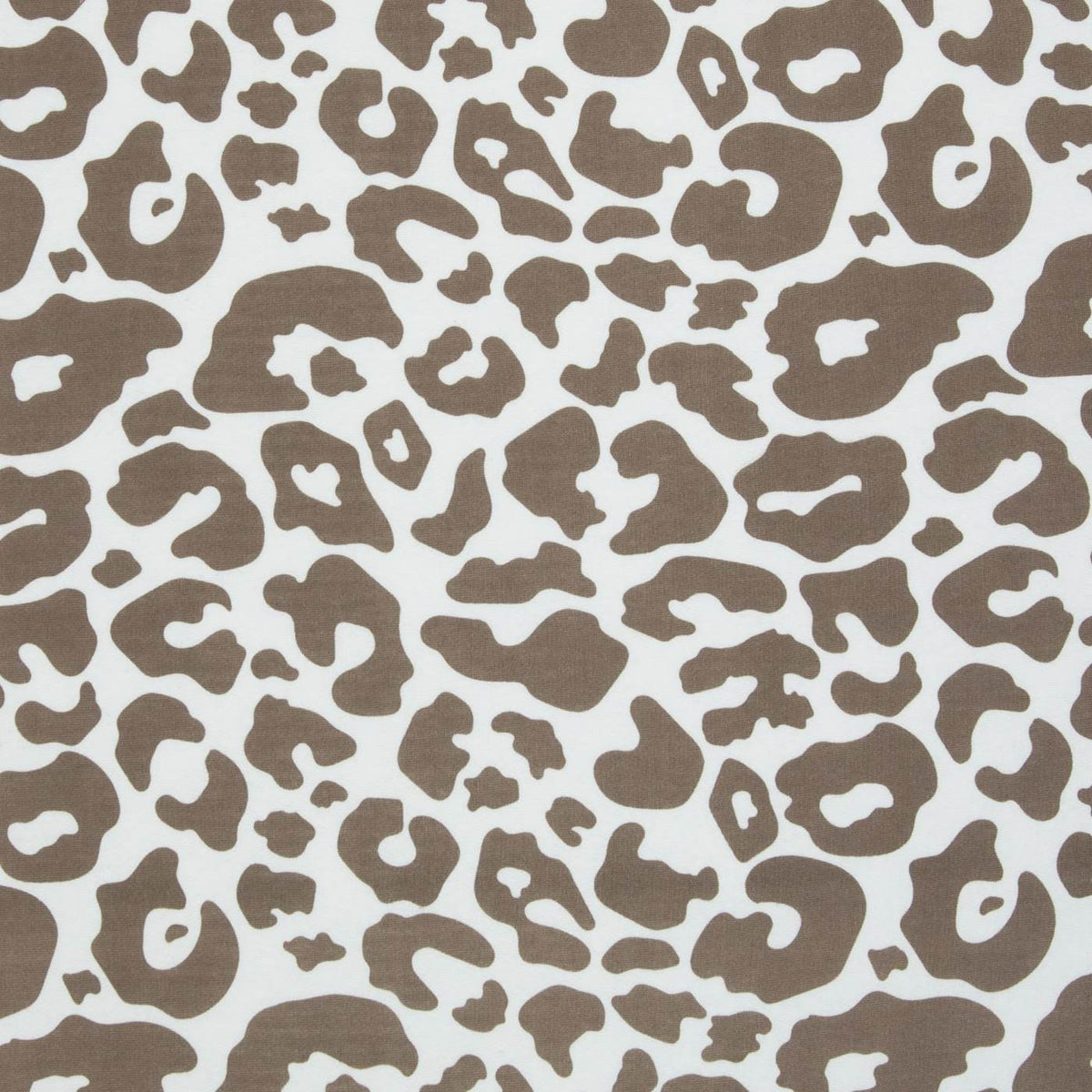 toller Kuschelsweat Stoff in der Ausführung Naturweiss/Beige  Leomuster