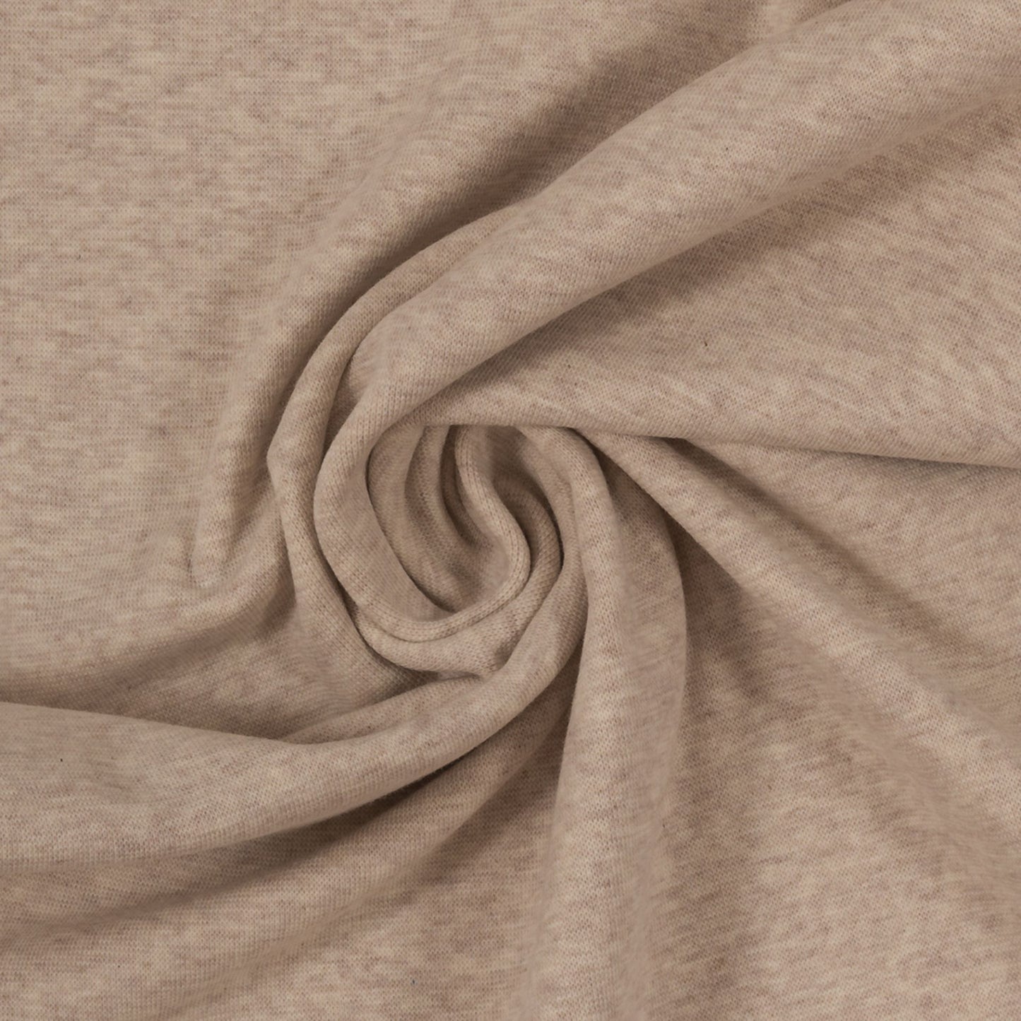 schöner Bündchen Stoff in Farbe Dunkelbeige