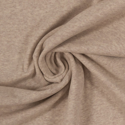 schöner Bündchen Stoff in Farbe Dunkelbeige