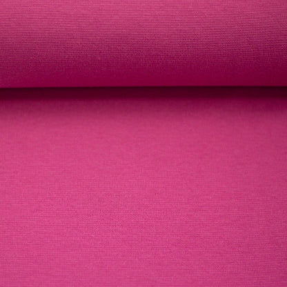 Bündchen Stoff Heike in der Farbe Uni Beere Detailansicht