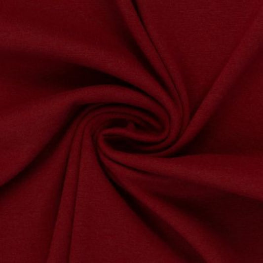 Bündchen Stoff Heike in der Farbe uni Burgundy Normalansicht