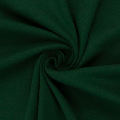 Bündchen Stoff Heike in der Farbe Uni Dunkelgrün Normalansicht
