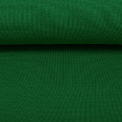 Bündchen Stoff Heike in der Farbe uni grasgrün Detailansicht