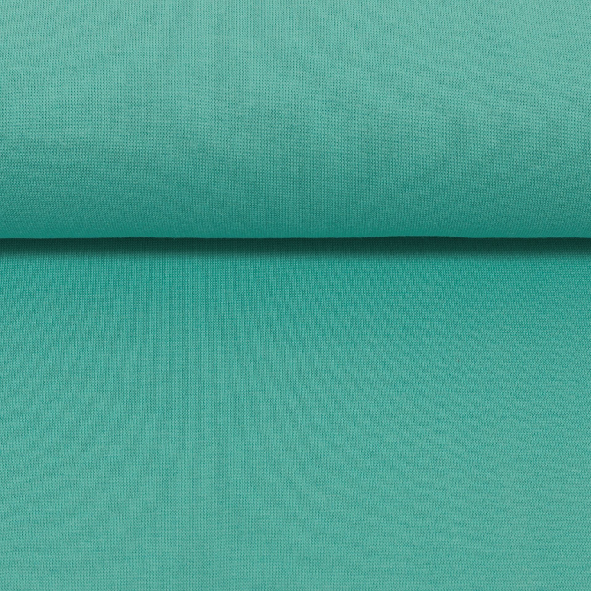 Bündchen Stoff Heike in der Farbe uni mint Detailansicht