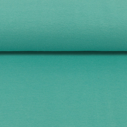 Bündchen Stoff Heike in der Farbe uni mint Detailansicht