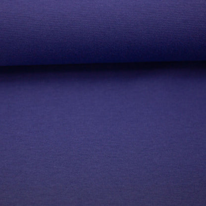 Bündchen Stoff Heike in der Farbe uni violett Detailansicht