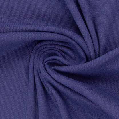 Bündchen Stoff Heike in der Farbe uni violett Normalansicht