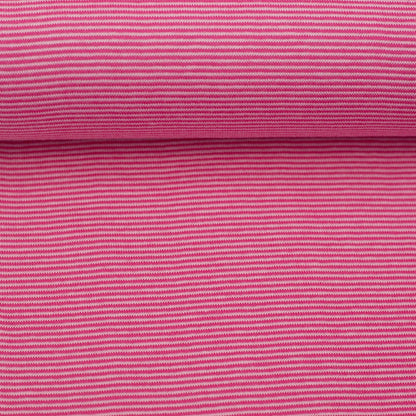 Bündchen Stoff Stella in der Farbe Rosa Erika Detailansicht