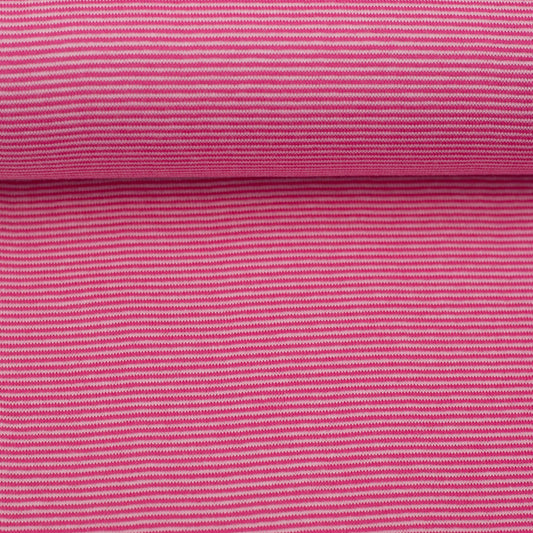 Bündchen Stoff Stella in der Farbe Rosa Erika Detailansicht