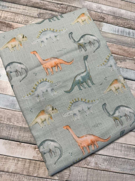 toller neuer exclusiver Musselin Stoff by Ludos Lieblinge mit Dino Motiven