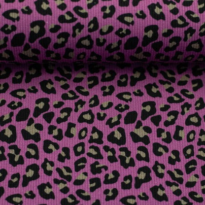 Stoff RippJersey Swafing Leo Pink