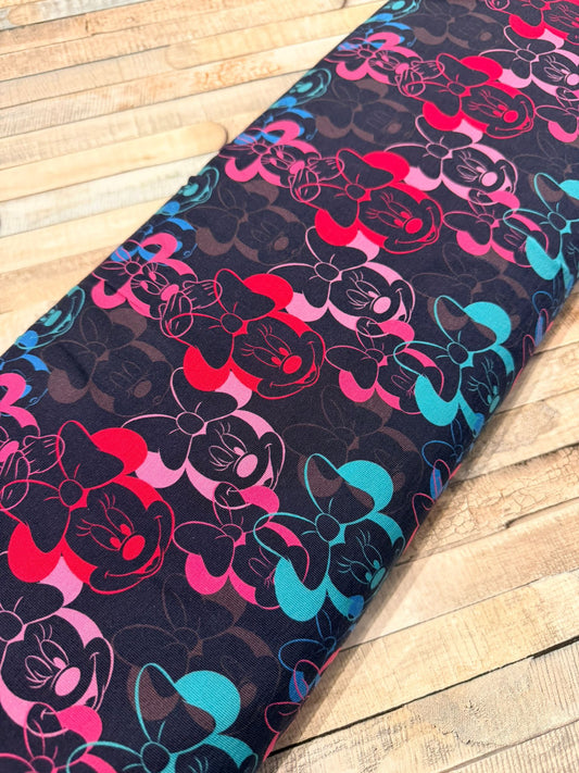 schöner Jersey Stoff mit Motiv Mini Mouse von Swafing dunkelblau