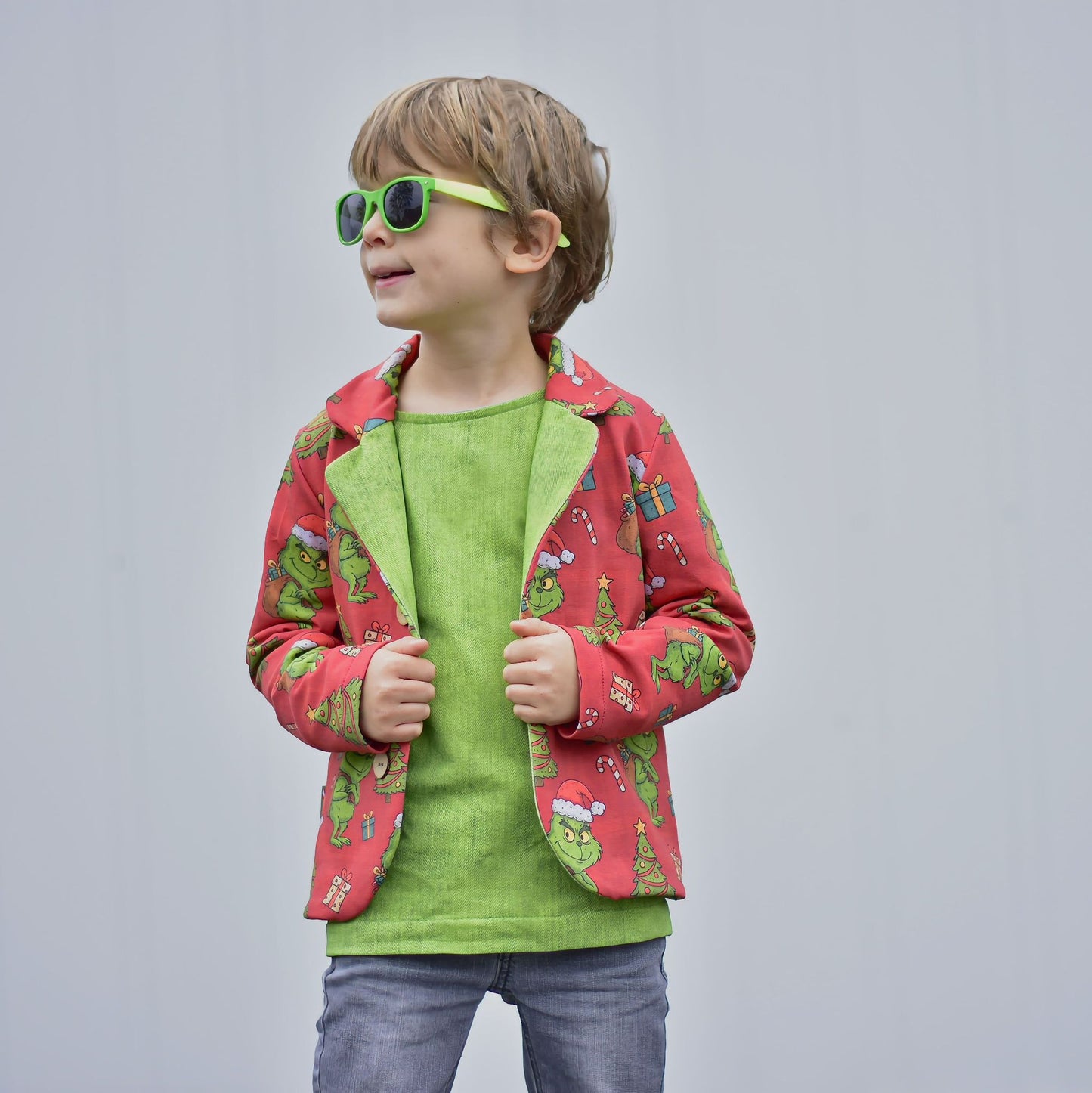 Rest Stoff Sweat VB WeihnachtsGrinch 2